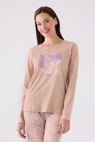 Pierre Cardin Kadın Kahverengi Pijama Takımı Pc8878-s-v1 Kahverengi