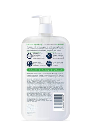 CeraVe Nemlendirici Krem-Köpük Temizleyici 562ML