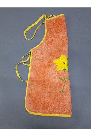 Peluş Mutfak Önlüğü / Su Geçirmez Pembe / Yeşil Turuncu Sarı