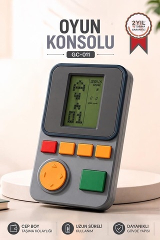 Özel Üretim Cihazı Cihaz Set Oyun Kolu Atari Joystick Tetris Gameboy Gc011 Gri