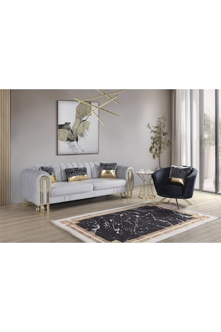 Vales Koltuk Takımı Açık Gri