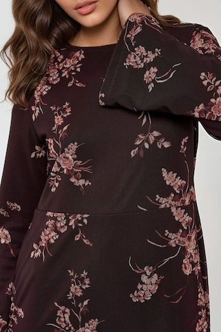 Hiccup Çiçek Desenli Modest Elbise Çok renkli
