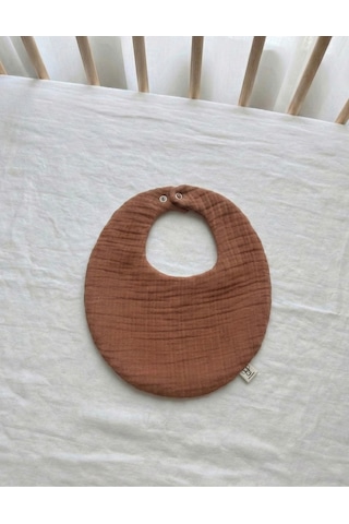 Oval 3 Lü %100 Pamuk Müslin Bebek Mama Önlüğü Yakalık Salya Önlüğü