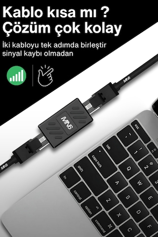 Mn6 M13x Kablo Birleştirici/2adet-cat5-cat6-cat7-cat8-uyumlu/lan Kablosu Birleştirici Ara Aparatı