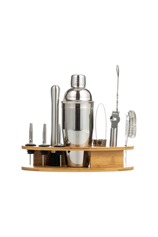 11 Parçalı Paslanmaz Çelik Kokteyl Şeker Seti - Profesyonel Bar Malzemeleri 700/600 Ml Boston