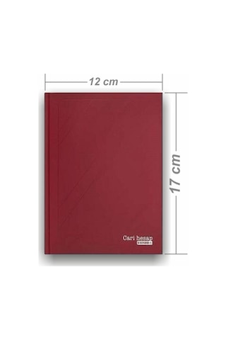 Bayındır Cari Hesap Defteri 12 x 17 CM 240 Yaprak 1 Adet