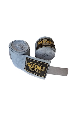Leon Elastik Boks, Kick Boks Ve Muay Thai Bandajı 3,5 Metre Gri
