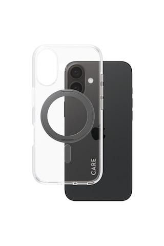 Care By Panzerglass Apple Uyumlu iPhone 16 Feature Kickstand & Magsafe - Siyah Kılıf Siyah