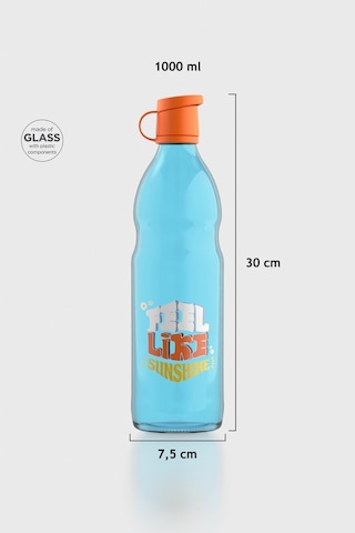 Renga Zen Feel Like Sunshine 1000 Ml Cam Şişe 182050 Mavi-turuncu