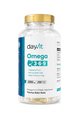 Dayvit Omega 3-6-9 200 Kapsül