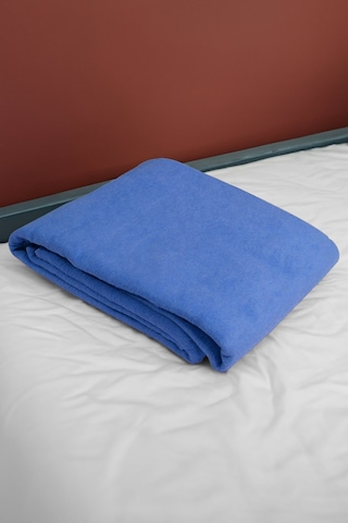 Yeşilhome Çift Kişilik Pamuk Battaniye, Çift Taraflı Battaniye Lacivert-mavi Lacivert