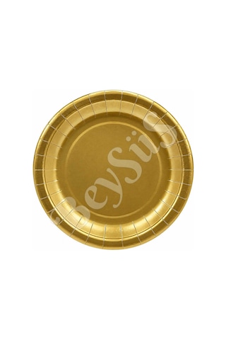 Parti Kağıt Tabak 8li Gold