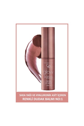 Golden Rose Glow Kiss Tinted Shea Yağı Hyaluronik Asit Ve Vitamin E İçeren Renkli Dudak Balmı 01 Vanilla Latte