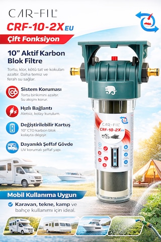 Car-fil Karavan / Tekne Su Deposu Hijyenik Temizlik Seti Koku Giderici & Dezenfeksiyon