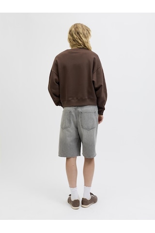Jack & Jones Kadin Minimal Logo Baskili Sweatshirt - Studio - 12280154 Bracken