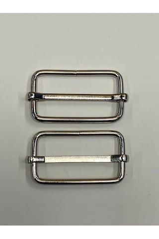 Karantuhafiye Çanta Sürgüsü / Ayar Tokası / 2 Li Set / 3 Cm Antrasit 4 Cm Gümüş 4 Cm Gümüş Çok Renkli