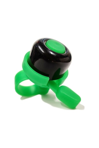 Sarissa Çocuk Bisikleti Zil 1. Kalite Plastik Gövde Metal Çan Yeşil Siyah Yeşil