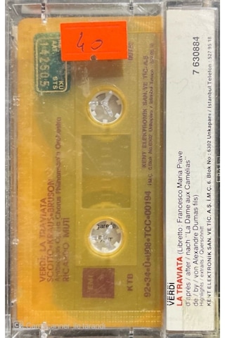 Plak Değildir Kaset Tir Verdi La Traviata Classic Kaset
