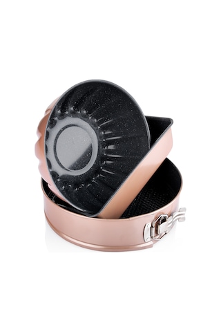 Schafer Ariana Floral Kek Kalıbı Seti 3'Lü Rosegold