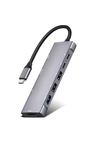 9in1 Apple Uyumlu MacBook Matebook Usb 3.0 Kart Okuyucu Hdmi 4k 30hz Type-c Çevirici