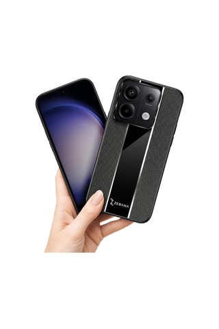 Xiaomi Redmi Note 13 Pro 5g Kılıf Premium Deri Kılıf Siyah