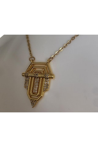 Uzel Sarı Gold İhtişamın Gücün ve Özgüvenin Simgesi Kolye