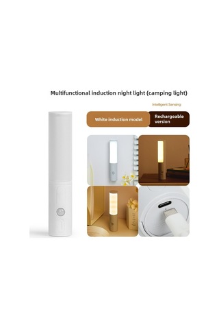 Yifomall Ev Ve Kamp İçin Akıllı İnsan Algılama Led Lambası - Beyaz Şarjlı, Üç Renkli Ve Sürekli Dimmable Fonksiyonlu El Feneri Diğer