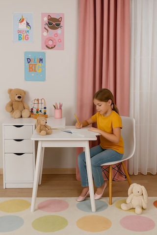 Kadife Dokulu Ada Fon Perde Salon Yatak Odası Pembe