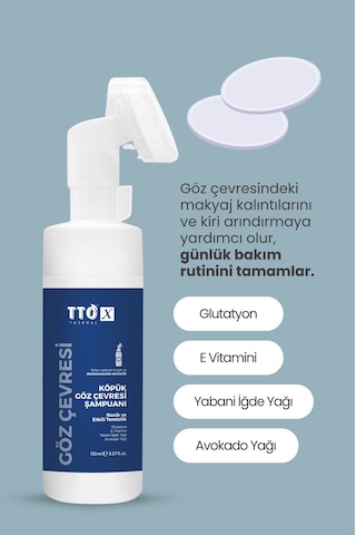 Tto-x Göz Çevresi Köpük Şampuanı Yoğun Nem Ve Göz Çevresi Bakımı