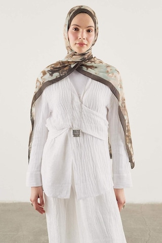 Defacto Fresh Scarfs X Defacto Shadow Floral Viskon Şal I1753ax26smbk27 Siyah-bk27