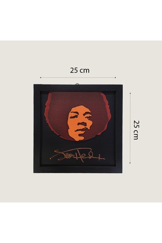 Jimi Hendrix Ahşap Duvar Panosu