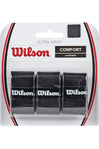 Wilson Ultra Wrap Comfort 3'lü Tenis Gribi Siyah