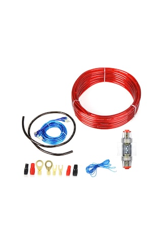 Dianziye 1500w Araç Ses Sistemi Donanımı: Amfi Ve Subwoofer Kurulum Seti - 8ga Kablolar, Sigorta Kutusu Ve Tüm Aksesuarlar