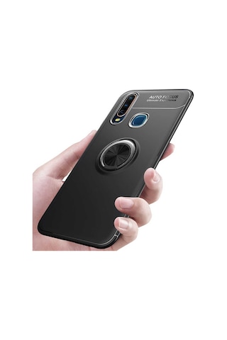 Huawei Y9 Prime 2019 Kilif Yüzüklü Magnetli Ravel Case 389753191
