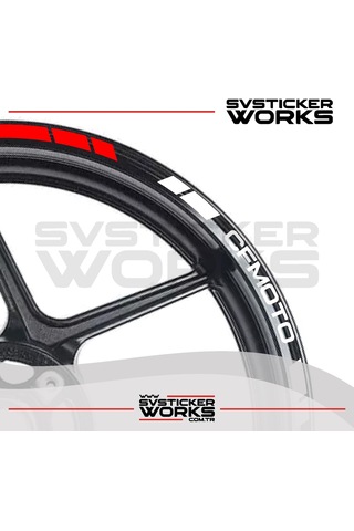 Cfmoto Jant Sticker Jant Şeridi 16lı Set Tüm Modeller Uyumlu Sticker Etiket Modeli