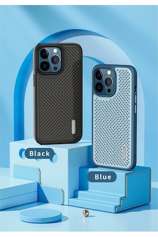 Rock Apple Uyumlu iPhone 14 Plus Graphene Serisi Isı Dağılımlı Kılıf Siyah Siyah