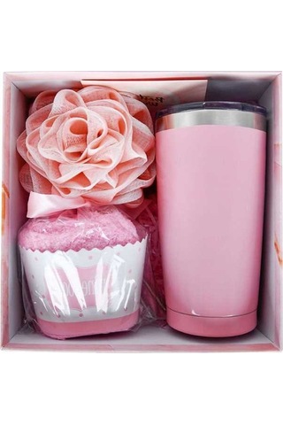 Ulzyvf Termoslu Kahve Kupası Seti - 20oz Hediye Paketi Çorap Termos, Banyo Topu, Kart Diğer Diğer