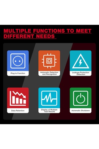 Geeroyoo Habotest Ht97d Akıllı Priz Test Cihazı: Otomatik Kapanma, Yüksek Çözünürlüklü Ekran, Geniş Kullanım Alanı