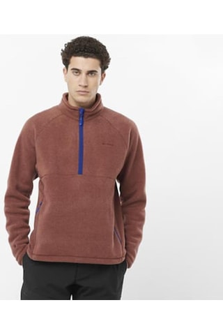 Salomon C22840 Chroma Fleece Pullov Hz Erkek Polar - Kırmızı Kırmızı