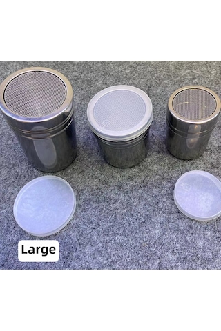 Teltree Stainless Steel Baharat Shakeri Kuru Baharat, Kahve Ve Baharatlar İçin Gelişmiş Dağıtım, 6.5x11.5 Büyük Boy, Toz Koruyucu Kapağı İle Diğer