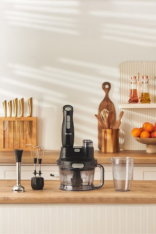 Homend Functionall 2808H Mutfak Robotu Siyah Gri