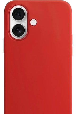 Apple, Uyumlu iPhone 17 Soft Touch Lansman Silikon Kılıf Ateş Kırmızısı