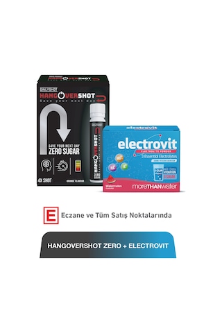 Hangover Shot Zero 4 Shot & Electrovit Karpuz