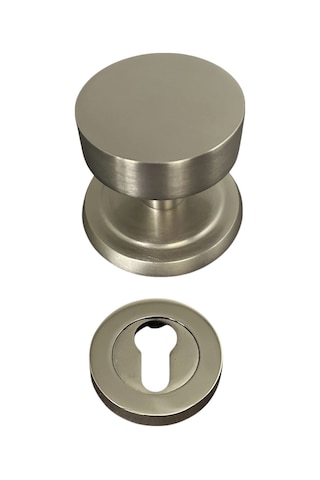 Round Saten Kapı Tokmağı Kapı Babası Alt Rozeti Set