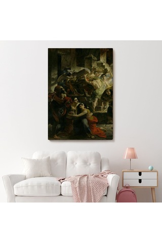 Es10 Pompeii'nin Son Günü Karl Pavlovich Bryullov Kanvas Tablo-6362 (35 x 50)