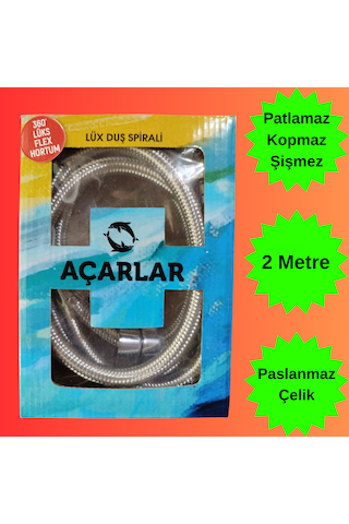 Banyo Duş Hortumu Çelik Örgülü 1,5 Metre Duş Başlık Hortumu 1.kalite