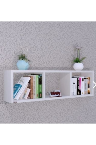Yatay Raf ,dekoratif Raf,aksesuar Raf Kitaplık Beyaz