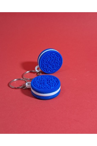 Oreo Anahtarlık Gerçekçi Oreo Anahtarlık Mavi Adet Fiyatı