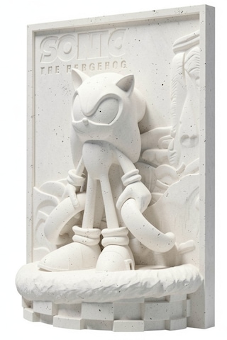 Sonic 15 Cm Taş Biblo Çocuk Boyama Etkinliği