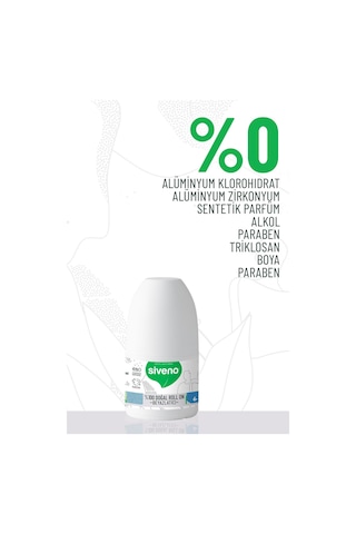 Siveno %100 Doğal Roll-on Beyazlatıcı Etkili Deodorant Ter Kokusu Önleyici Bitkisel Lekesiz Vegan 50 Ml X2 Adet